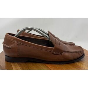 Cole Haan Pinch Frank Town Brown Leather Penny Loafers Slip On Shoes Size 7B